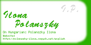 ilona polanszky business card